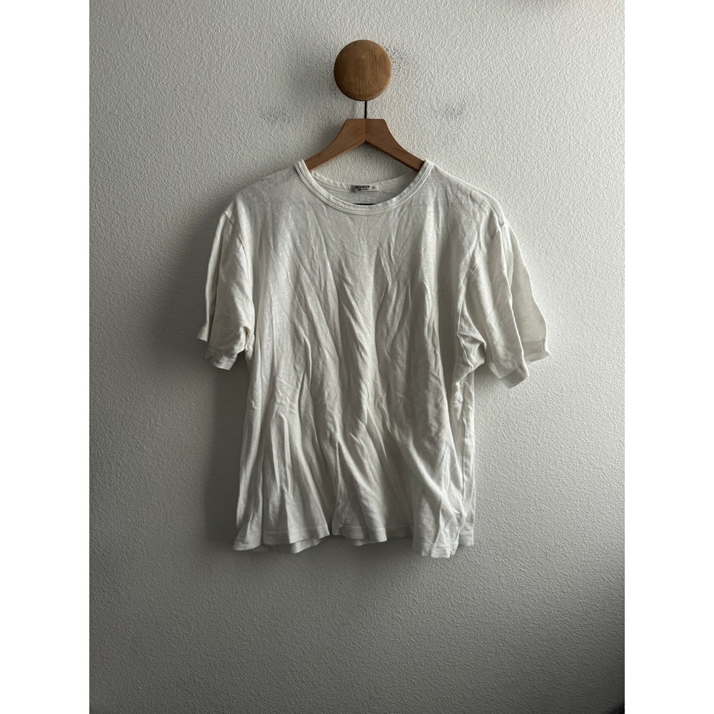 Buck Mason White Cotton Tshirt Size Medium